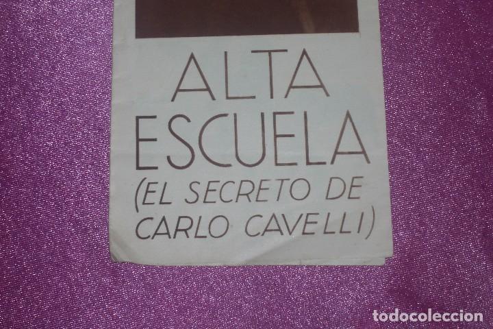 Cine: ALTA ESCUELA EL SECRETO DE CARLO CAVELLI PROGRAMA DE CINE DOBLE - Foto 4