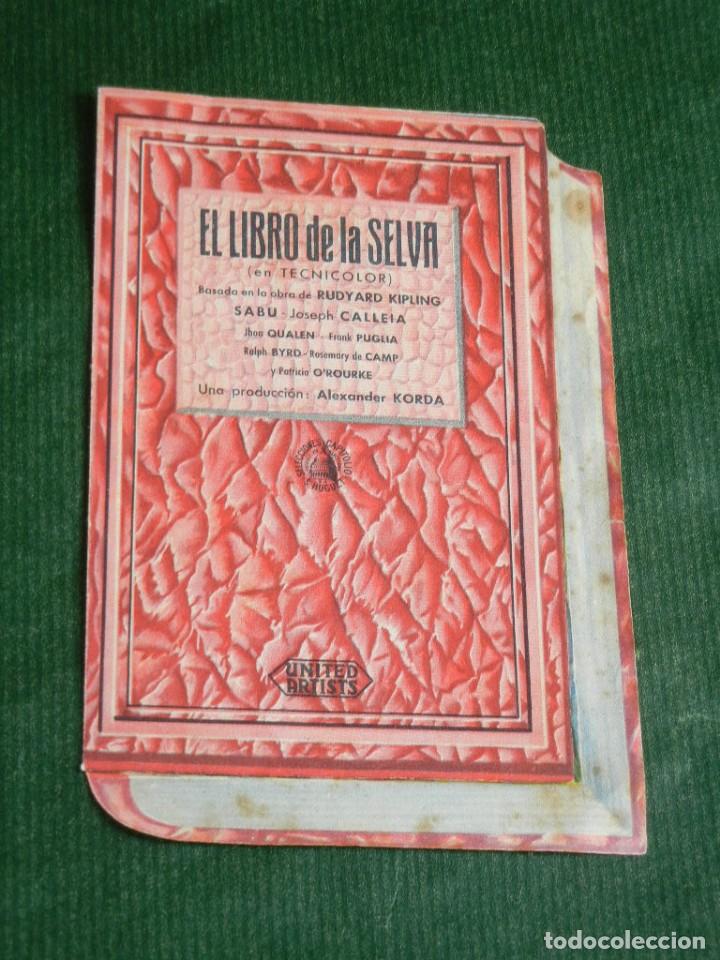 Cine: FOLLETO DE MANO DOBLE: EL LIBRO DE LA SELVA, Joseph Calleja, Frank Publia y Rosemary de cAMP - 1945