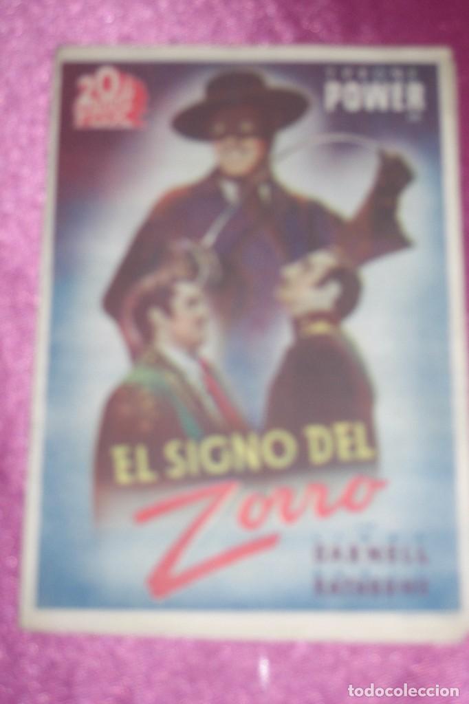Cine: EL SIGNO DEL ZORRO - TYRONE POWER, LINDA DARNELL - MARIA CRISTINA TEATRO  LA VERSAL GIJON