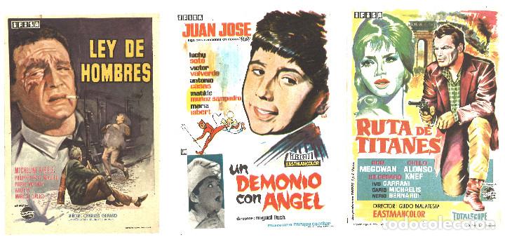 Cine: Lote 3 programas de mano. - Foto 1