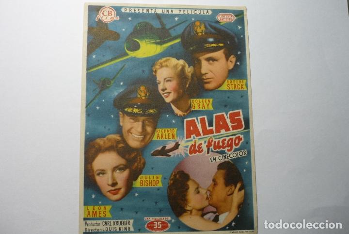 Cine: programa alas de fuego -robert stack-publicidad bartrina reus - Foto 1