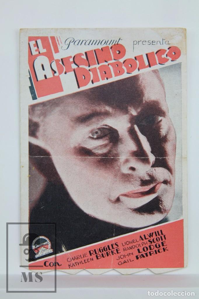 Cine: Programa de Cine Doble - El Asesino Diab&oacute;lico - Paramount Films, 1934 - Foto 1