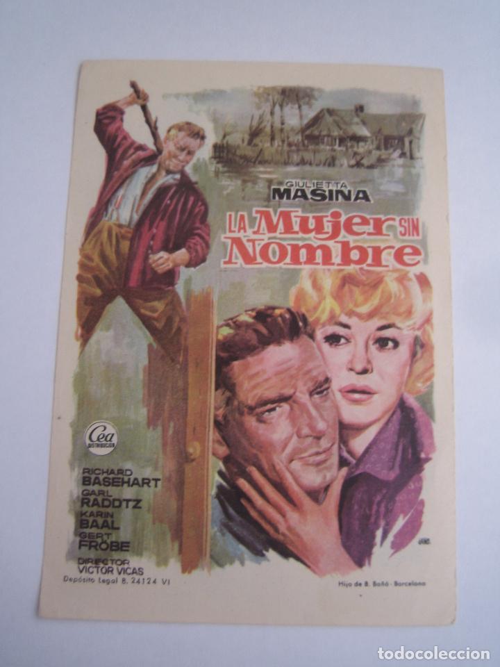  Foglietti di film di film antichi di cinema: la mujer sin nombre - giulietta masina folleto de mano original estreno perfecto estado jano