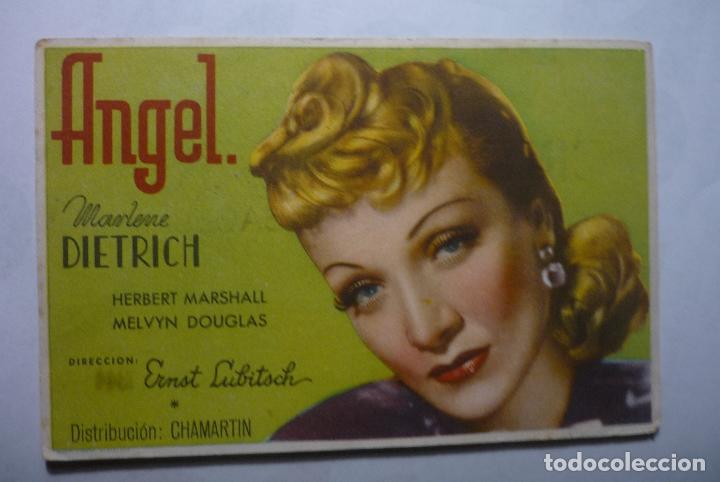 Cine: programa angel .-marlene dietrich -sello cine familiar -san fructuoso de bages -1944