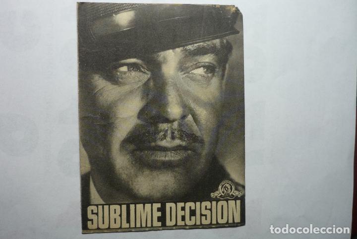 Cine: PROGRAMA SUBLIME DECISION -CLARK GABLE - PRINCIPAL MONTBLANCH-espluga francoli - Foto 1