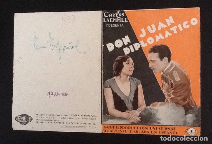 Cine: DON JUAN DIPLOMATICO, MIGUEL FAUST ROCHA. - Foto 1