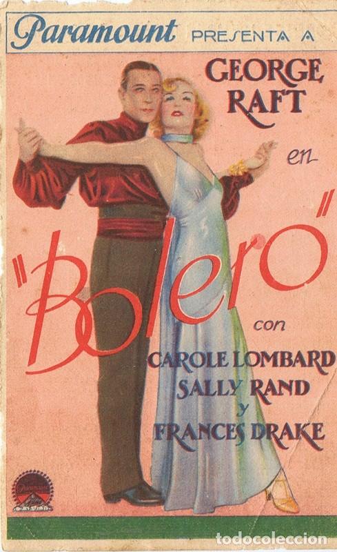 Cine: FOLLETO DE MANO PROGRAMA DE CINE BOLERO - Foto 1