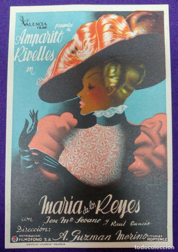 Cine: PROGRAMA DE CINE ORIGINAL. MARIA DE LOS REYES. RARO Y ESCASO. AMPARITO RIVELLES. - Foto 1
