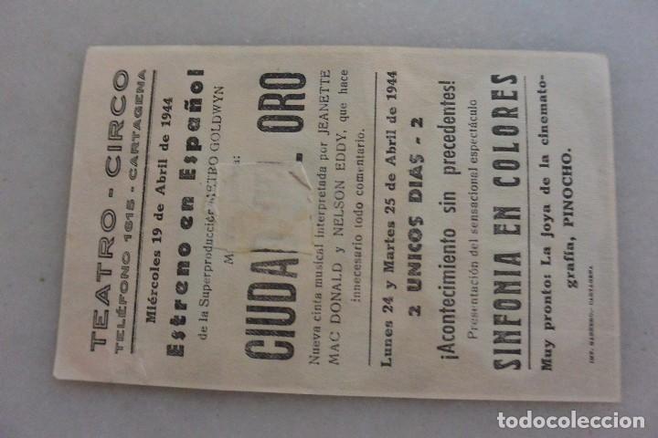 Cine: FOLLETO MANO CINE CIUDAD DEL ORO - Foto 2