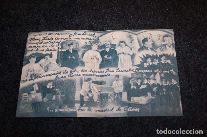 Cine: programa de mano Estudiantes de Oxford. Stan Laurel y Oliver Hardy - Foto 2