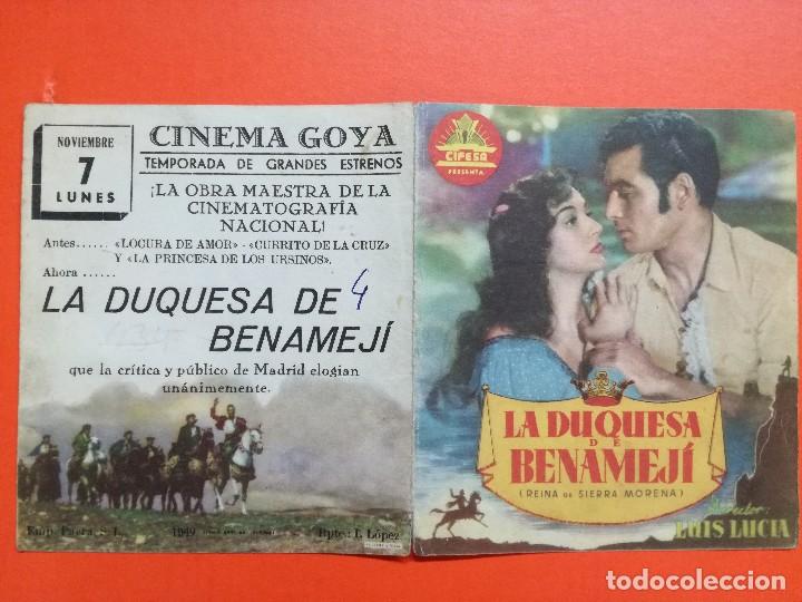 Cine: LA DUQUESA DE BENAMEJI, PROGRAMA DOBLE.CINEMA GOYA ZARAGOZA - Foto 1