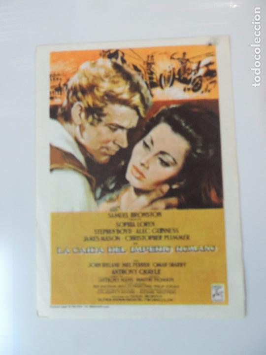 Cine: la caida del imperio romano - folleto mano - peplum sofia loren impreso teatro calderon valladolid