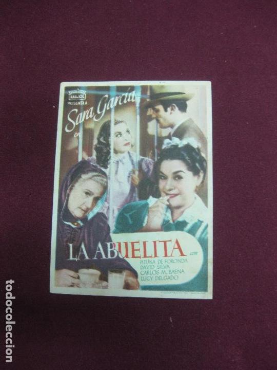 Cine: PROGRAMA DE CINE LA ABUELITA. SARA GARCIA. PROGRAMA.DE CINE: EXCLUSIVAS ARAJOL - Foto 1