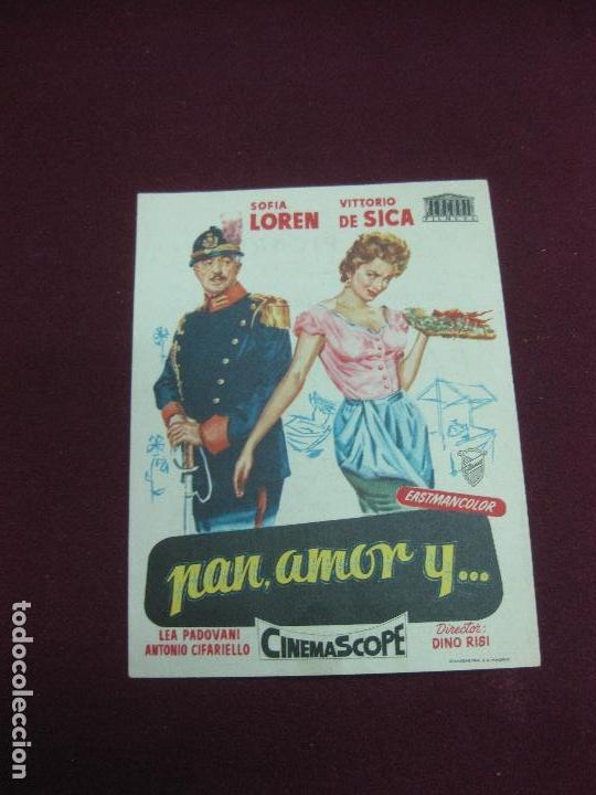 Cine: PROGRAMA DE CINE. PAN, AMOR Y ... SOFIA LOREN. VITTORIO DE SICA. - Foto 1