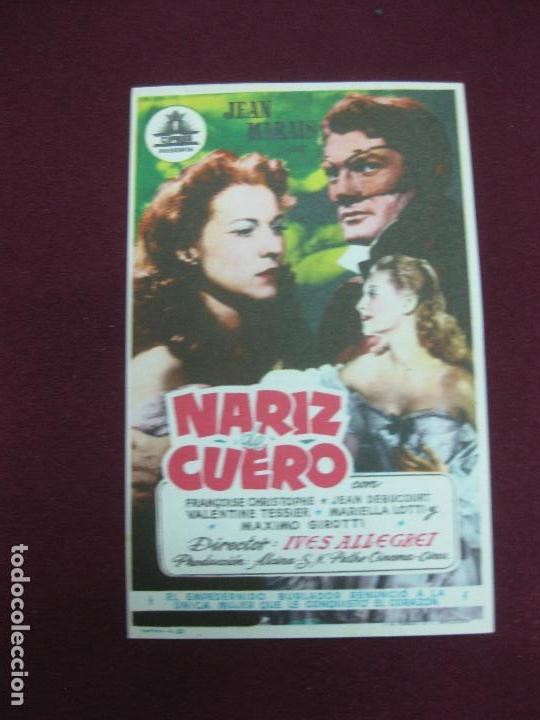 Cine: PROGRAMA DE CINE. NARIZ DE CUERO. JEAN MARAIS. CIFESA - Foto 1