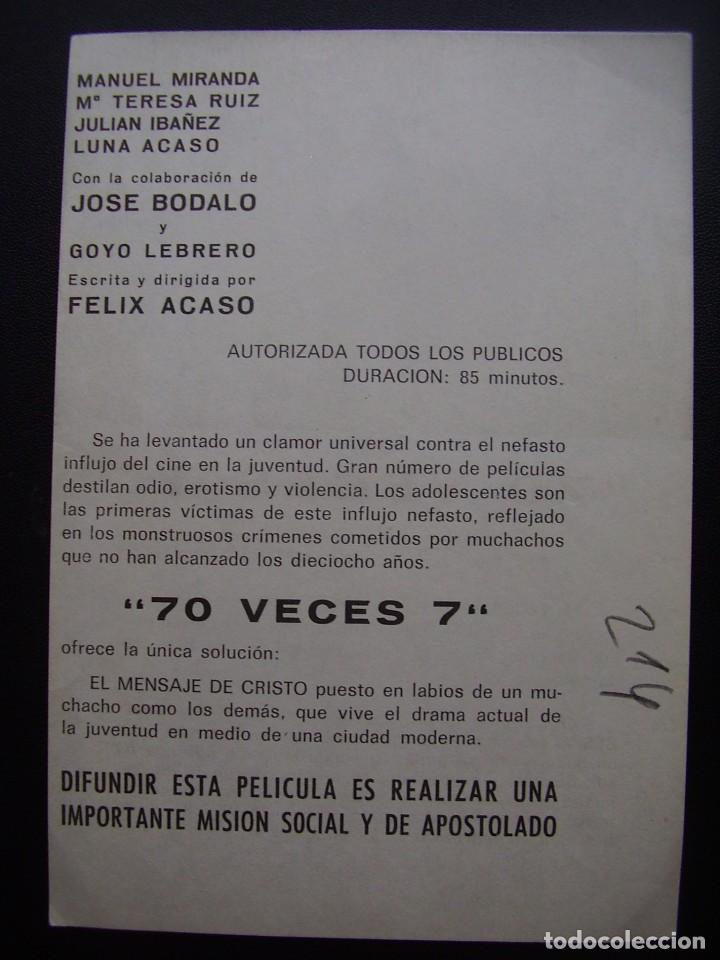 Cine: 70 VECES 7, JOS&Eacute; B&Oacute;DALO - Foto 2