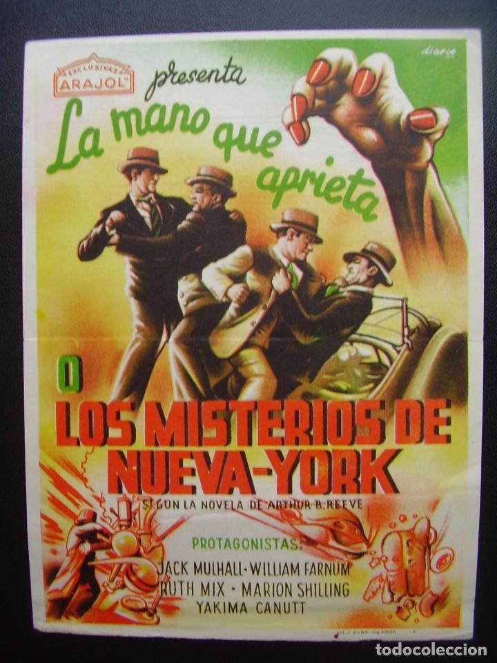 Cine: LA MANO QUE APRIETA, JACK MULHALL, JORNADAS, ARAJOL GRANDE, TEATRO MODERNO, LOGRO&Ntilde;O