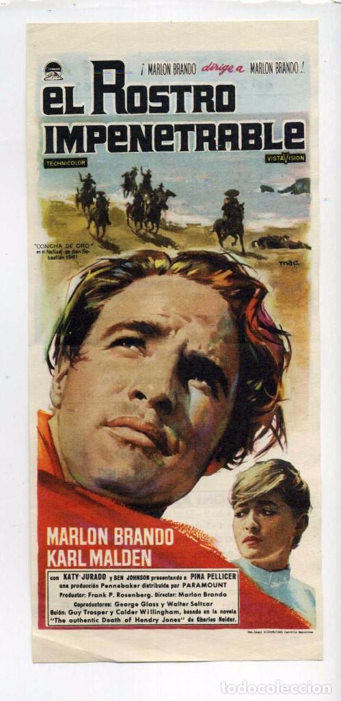 Cine: EL ROSTRO IMPENETRABLE, con Marlon Brando. C/I. - Foto 1