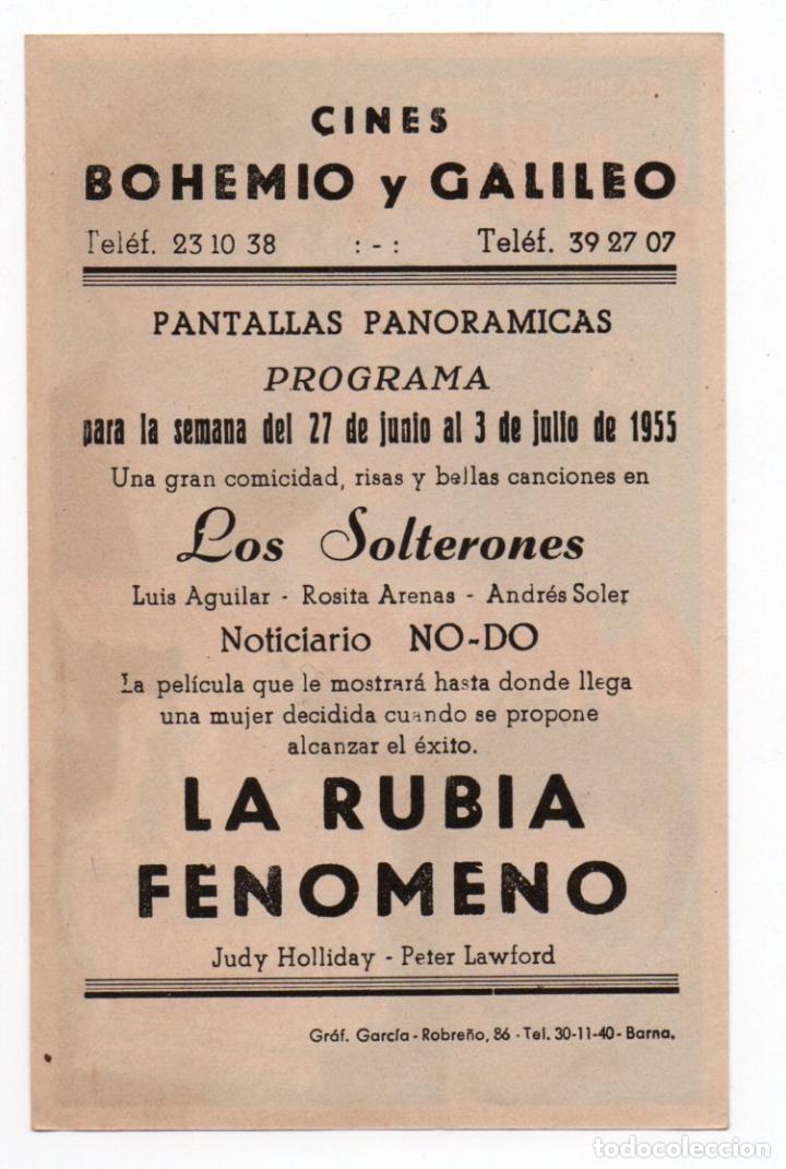 Cine: PROGRAMA LA RUBIA FEN&Oacute;MENO - CINES BOHEMIO Y GALILEO - Foto 2