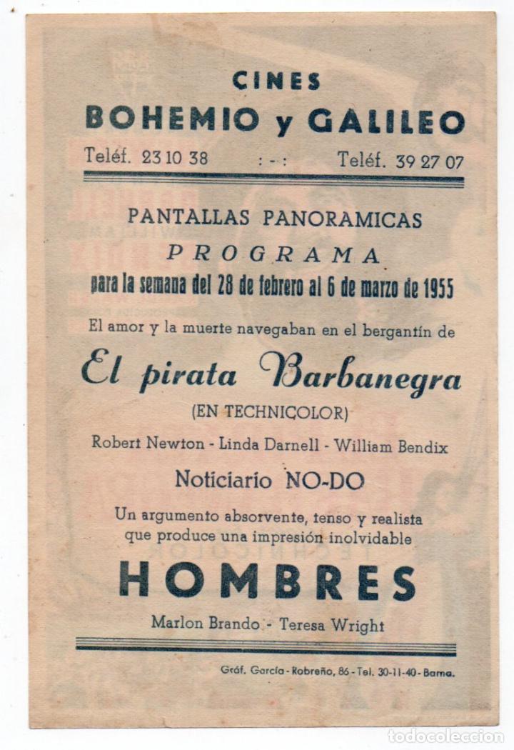 Cine: PROGRAMA EL PIRATA BARBANEGRA - CINES BOHEMIO Y GALILEO - Foto 2