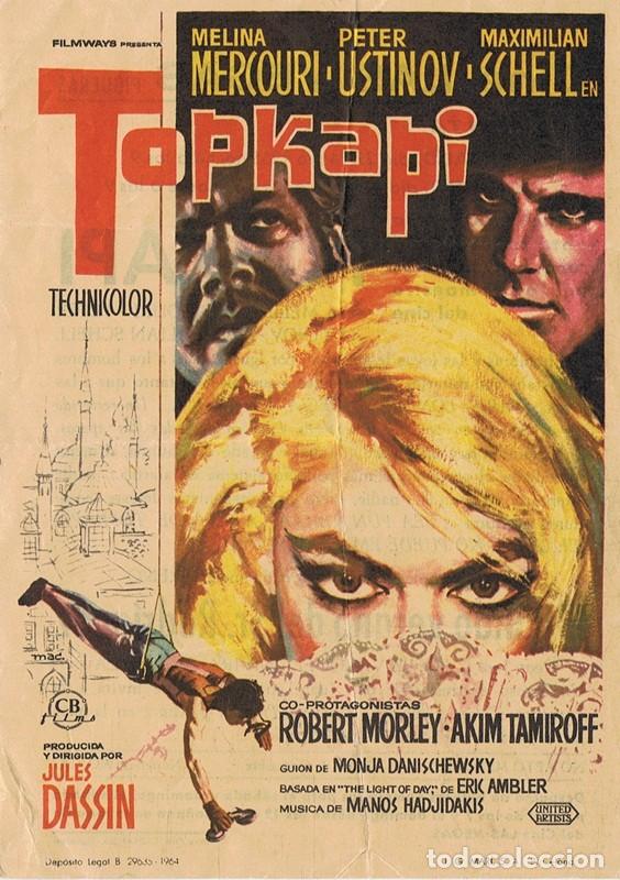 Cine: TOPKAPI FOLLETO DE MANO DE CINE - Foto 1