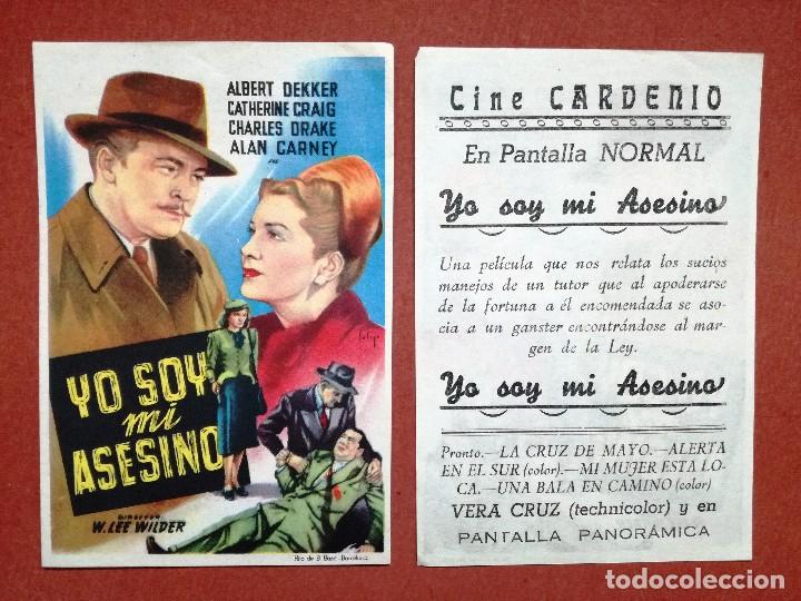 Cine: PROGRAMA SOLIGO - YO SOY MI ASESINO PROGRAMA ALBERT DEKKER CATHERIN-CINE CARDENIO,AYAMONTE.HUELVA--