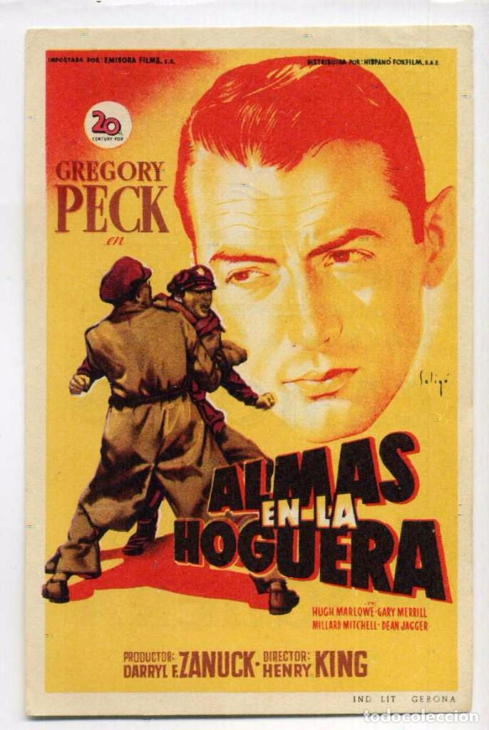 Cine: ALMAS EN LA HOGUERA, con Gregory Peck. C/I. - Foto 1