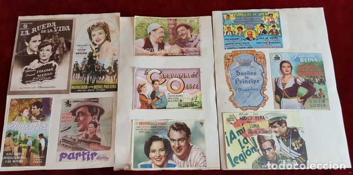Cine: COLECCI&Oacute;N DE 1041 PROGRAMAS DE CINE. ESPA&Ntilde;A. A&Ntilde;OS 30-60. - Foto 2