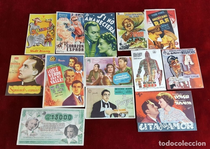 Cine: COLECCI&Oacute;N DE 1041 PROGRAMAS DE CINE. ESPA&Ntilde;A. A&Ntilde;OS 30-60. - Foto 5