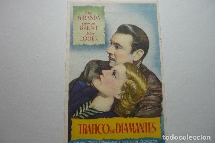 Cinema: programa trafico de diamantes.-george brent-publicidad teatro regio -almansa