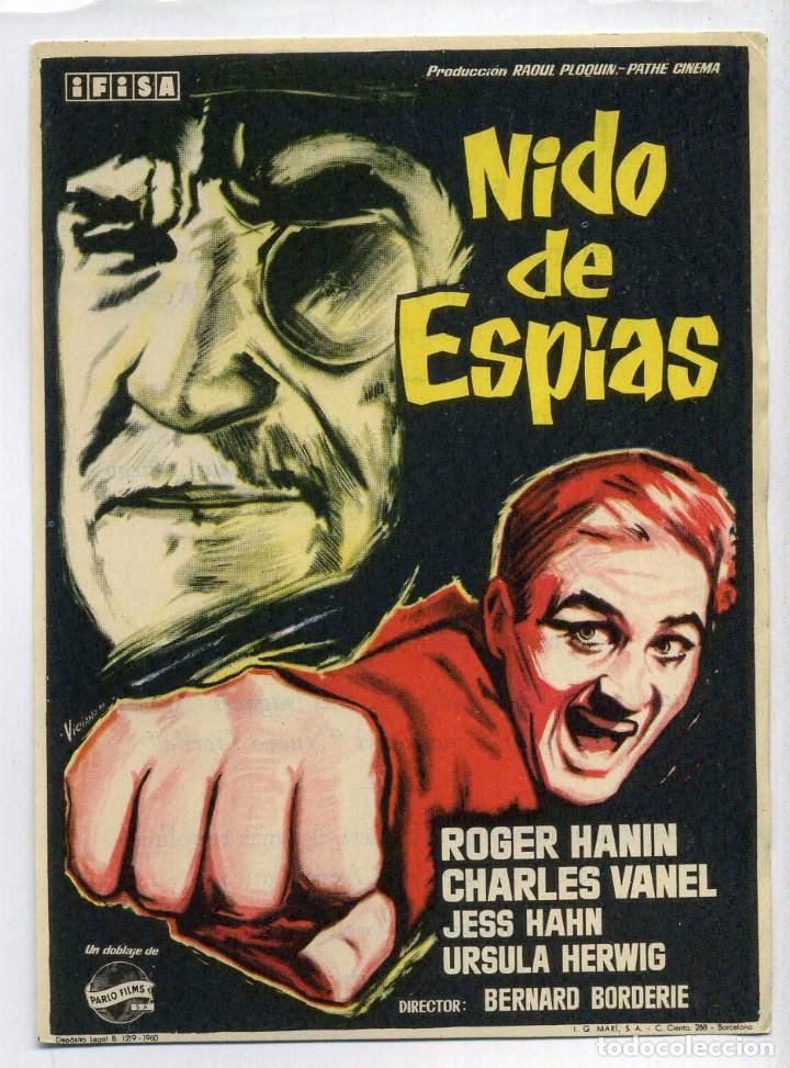 Cine: NIDO DE ESPIAS, con Charles Vanel. C/I. - Foto 1