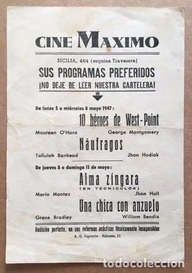 Cine: ALMA Z&Iacute;NGARA - MAR&Iacute;A MONTEZ - CINE M&Aacute;XIMO DE BARCELONA - Foto 2