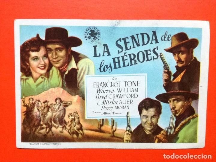  Flyers Publicitaires de films Anciens: FOLLETO DE MANO: LA SENDA DE LOS HEROES