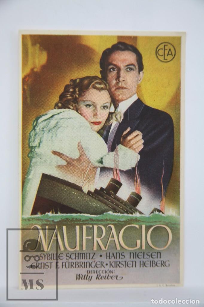 Cine: Programa de Cine  - Naufragio - CEA, A&ntilde;o 1944 - Foto 1