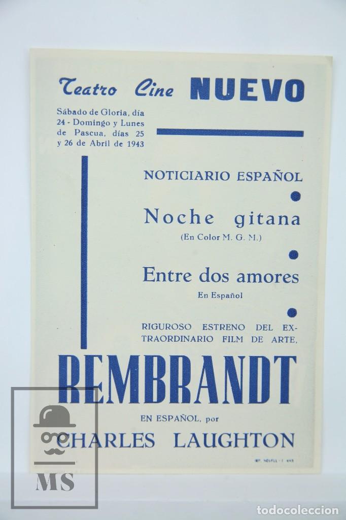Cine: Programa de Cine Doble - Rembrandt - Cide Films, A&ntilde;o 1943 - Foto 2