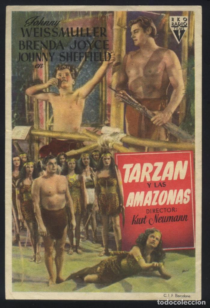 Cine: Q-07179- TARZAN Y LAS AMAZONAS (Tarzan and the Amazons) (TITULO EN BLANCO) CINE ALBENIZ - MALAGA