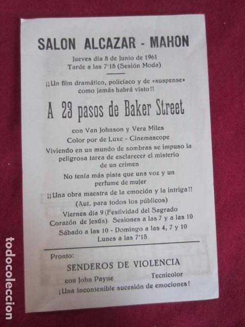 Cine: A 23 PASOS DE BAKER STREET - Foto 2