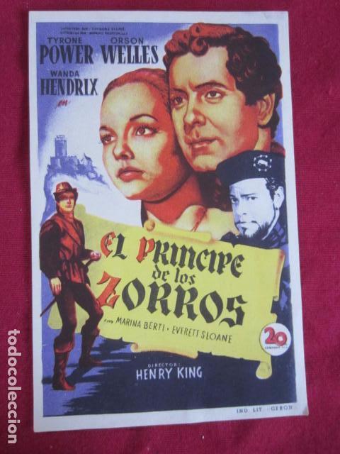 Cine: EL PRINCIPE DE LOS ZORROS - Foto 1