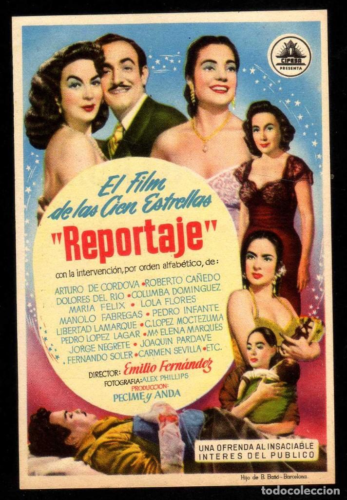 Cine: FOLLETO DE MANO: REPORTAJE JORGE NEGRETE, LOLA FLORES, CARMEN SEVILLA - PERELLO MELILLA