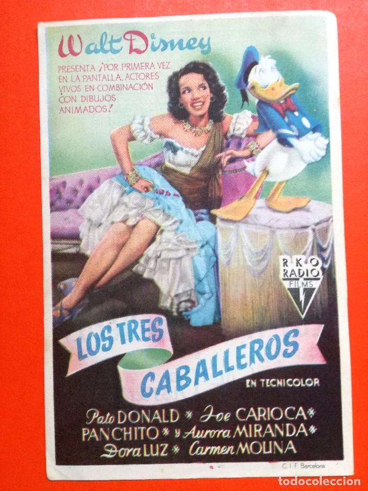Kino: CINE WINDSOR- FOLLETO DE MANO CINE LOS TRES CABALLEROS