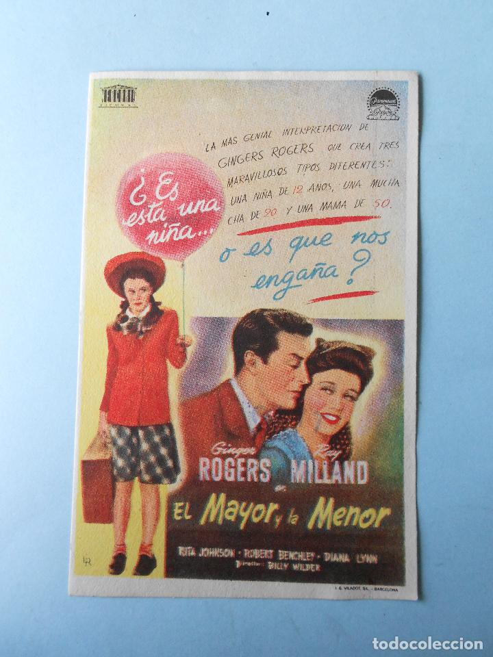 Cine: EL MAYOR Y LA MENOR (GINGERS ROGERS / RAY MILLAND) - Foto 1
