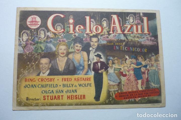 Cine: PROGRAMA CIELO AZUL - BING CROSBY - PUBLICIDAD - Foto 1