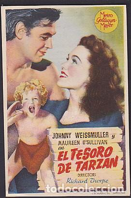 Cine: PROGRAMA DE MANO EL TESORO DE TARZAN CON PUBLICIDAD - Foto 1