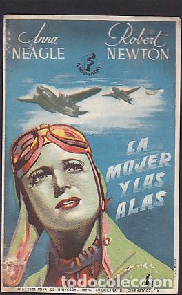 Cine: PROGRAMA DE MANO LA MUJER Y LAS ALAS  CON PUBLICIDAD - Foto 1