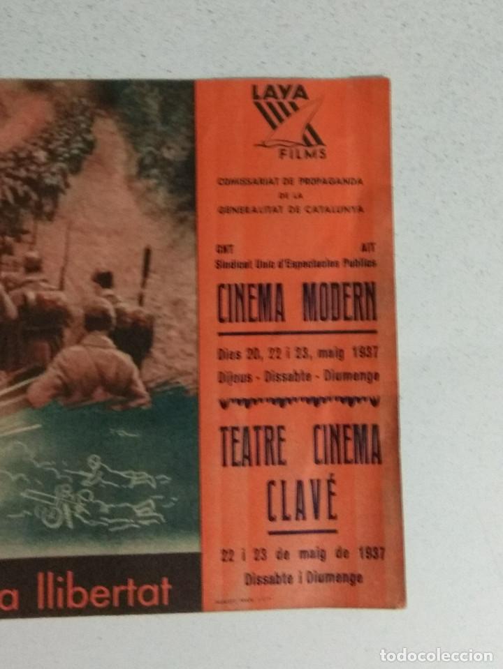 Cine: PROGRAMA CINE CATALAN, COP PER COP, PROPAGANDA GENERALITAT CATALUNYA, 1938 - Foto 2