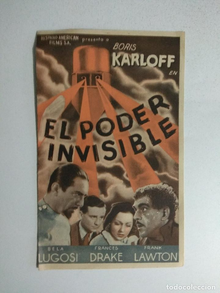 Cine: PROGRAMA DE CINE EL PODER INVISIBLE DE BORIS KARLOFF - Foto 1