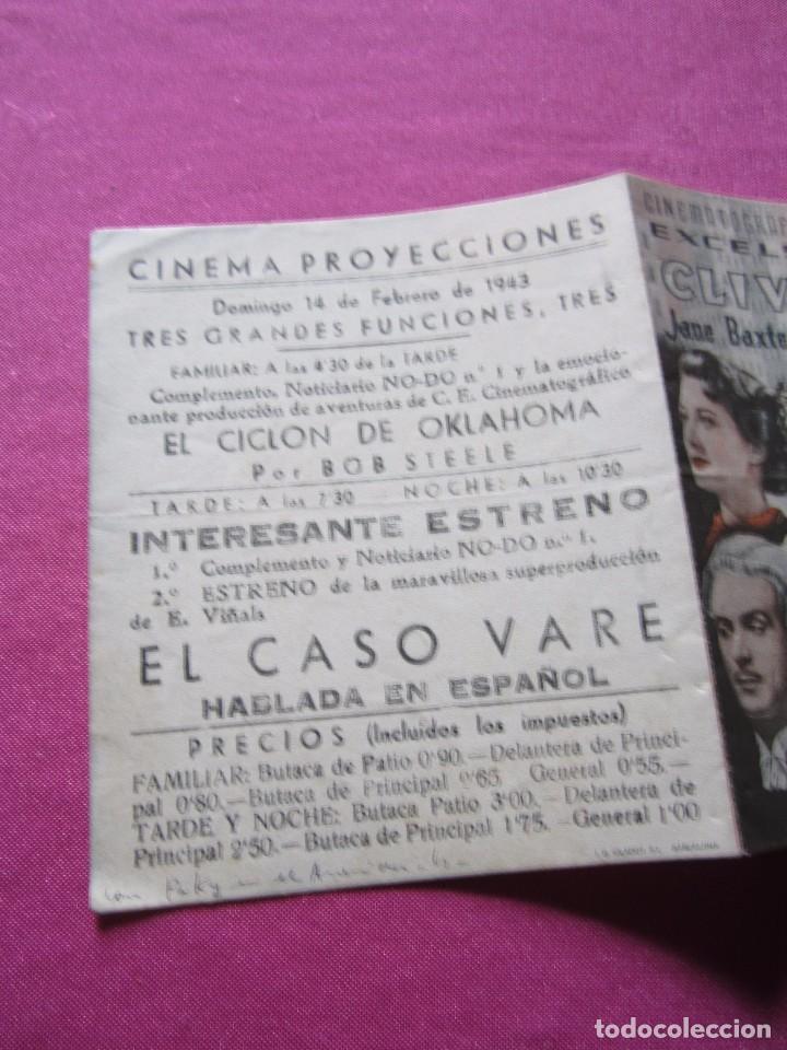 Cine: EL CASO VARE CLIVE BROOK PROGRAMA CINE DOBLE 1943. C16 - Foto 3