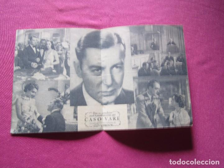 Cine: EL CASO VARE CLIVE BROOK PROGRAMA CINE DOBLE 1943. C16 - Foto 4