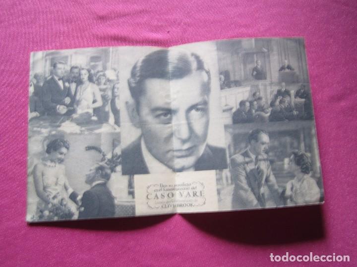 Cine: EL CASO VARE CLIVE BROOK PROGRAMA CINE DOBLE 1943. C16 - Foto 5