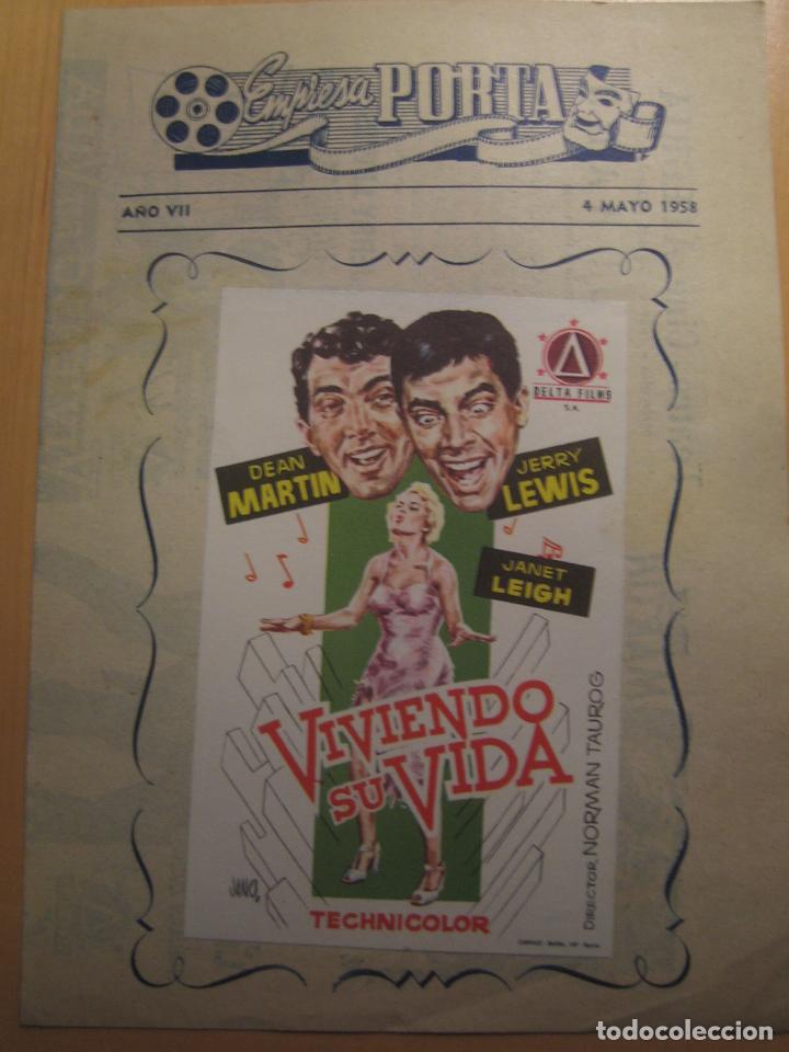 Cinema: viviendo su vida folleto de mano local original estreno cines alegria y catalu&ntilde;a terrassa